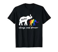 LGBTQ Mamá Elefante - Lesbianas y gais Camiseta, Hombre, Negro, 6XL