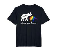 LGBTQ Mamá Elefante - Lesbianas y gais Camiseta, Hombre Tallas Grandes, Negro, 3X Alto