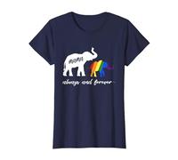 LGBTQ Mamá Elefante - Lesbianas y gais Camiseta, Mujer, Azul Marino, L