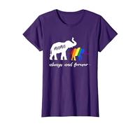LGBTQ Mamá Elefante - Lesbianas y gais Camiseta, Mujer, Morado, M