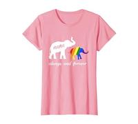 LGBTQ Mamá Elefante - Lesbianas y gais Camiseta, Mujer, Rosado, M