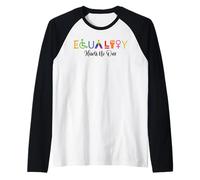 LGBTQ Mes del Orgullo Gay La Igualdad no perjudica a Nadie Camiseta Manga Raglan