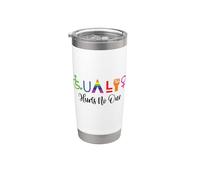 LGBTQ Mes del Orgullo Gay La igualdad no perjudica a nadie Vaso térmico de acero inoxidable de doble pared