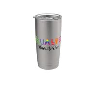LGBTQ Mes del Orgullo Gay La igualdad no perjudica a nadie Vaso térmico de acero inoxidable de doble pared