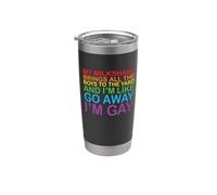 LGBTQ My Milkshake Brings All The Boy Gay LGBT Pride Month Vaso térmico de acero inoxidable de doble pared