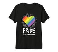 LGBTQ Pride Love Is Love Rainbow LGBT Pride Month Camiseta Premium
