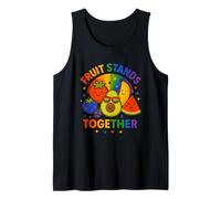LGBTQ Pride Shirt Fruit Stands Together Frutiy Rainbow Flag Camiseta sin Mangas