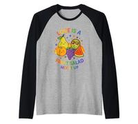 LGBTQ Pride Shirt Love Is A Fruit Salad Frutiy Rainbow Flag Camiseta Manga Raglan