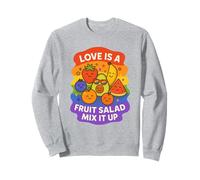 LGBTQ Pride Shirt Love Is A Fruit Salad Frutiy Rainbow Flag Sudadera
