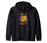 LGBTQ Pride Shirt Love Is A Fruit Salad Frutiy Rainbow Flag Sudadera con Capucha