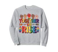 LGBTQ Pride Shirt Together We Rise Rainbow Flag Sudadera