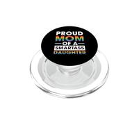 LGBTQ Proud Mom of A Smartass Daughter LGBT Pride Month PopSockets PopGrip para MagSafe
