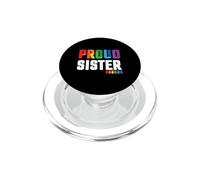 LGBTQ Proud Sister Rainbow Gay LGBT Pride Month PopSockets PopGrip para MagSafe