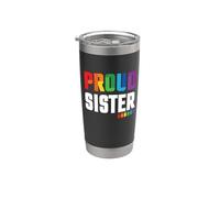 LGBTQ Proud Sister Rainbow Gay LGBT Pride Month Vaso térmico de acero inoxidable de doble pared