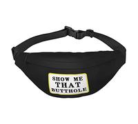 LGBTQ Rainbow Show Me That Butthole - Riñonera cruzada para senderismo, correr, viajes, ciclismo e informal, Como se muestra en la imagen, Talla única, Mochila casual