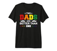 LGBTQ Two Dads Are Better Than One Gay LGBT Pride Month Camiseta Premium