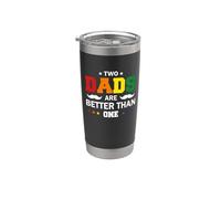 LGBTQ Two Dads Are Better Than One Gay LGBT Pride Month Vaso térmico de acero inoxidable de doble pared