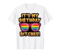 LGBTQI It's My Birthday Bitches Pride Rainbow Hombres Mujeres Camiseta