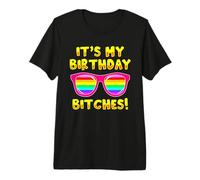 LGBTQI It's My Birthday Bitches Pride Rainbow Hombres Mujeres Camiseta Premium