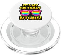 LGBTQI It's My Birthday Bitches Pride Rainbow Hombres Mujeres PopSockets PopGrip para MagSafe