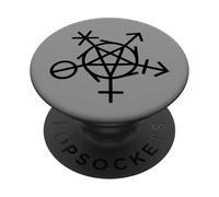 LGBTQI Símbolo Pagano de Inclusión Género Wicca PopSockets PopGrip Adhesivo