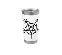 LGBTQI Símbolo Pagano de Inclusión Género Wicca Vaso térmico de acero inoxidable de doble pared