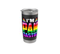 LGBTQI Soy Pantastic Pansexual Pan Orgullo Gay Orgullo Arco Iris Vaso térmico de acero inoxidable de doble pared