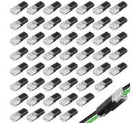LgCiXli Juego de 50 conectores de cable de 2 pines, sistema de conexión rápida sin herramientas, para tiras LED y coche, conexión segura de 18-22 AWG sin pelar para proyectos de bricolaje