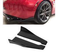 LGDONGFC 2 Piezas Difusor de Labios de Parachoques Trasero de Coche para Mercedes Benz AMG GT C192 2023 2024 2025, Coche Trasero Alerón de Ángulo Envolvente Accesorios,Black