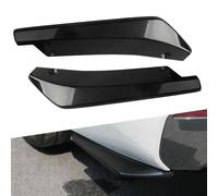 LGDONGFC 2 Piezas Difusor de Labios de Parachoques Trasero de Coche para Seat Toledo IV NH 2012 2013 2014 2015 2016 2017 2018, Coche Trasero Alerón de Ángulo Envolvente Accesorios,Black