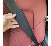 LgeQWWs 2 Piezas de Almohadillas para Cinturones de Seguridad de Coche,Juego de Almohadillas para Cinturones de Seguridad de Coche,para BYD Seal,1 Pair of Black Ice Silk Shoulder Pads