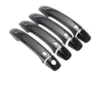 LgeQWWs Cubierta para la manija de la Puerta del Coche,Protectores para la manija de la Puerta del Coche,para Audi A1 A4 A4L A5 S4 S5 Q3 Q5 B8,Single-Hole Four-Smart Bright Black*8