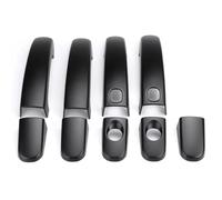LgeQWWs Cubierta para la manija de la Puerta del Coche,Protectores para la manija de la Puerta del Coche,para Ford Ranger T6 T7 T8 2012-2020,Matte Black - 9 Pieces (2 Holes 2 Smart)
