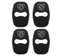 LGFDC 4 Piezas Protección Cubierta de Cerradura de Puerta de Coche para Peugeot 2008 2013-2016, Protectores de Cubierta de La Cerradura de Coche,A