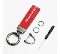 LGFDC Llavero para Coche para Citroen Saxo VTS C2 VTS C4 VTS, Car Llave Fob Colgantes Automóviles Keychain Clips para Llavero Accesorios para Coche,Red