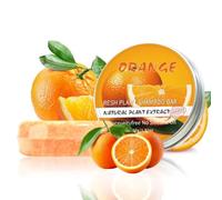 Lggzmm Barra de champú de arándanos para cabello fino, acondicionador sólido (Naranja)
