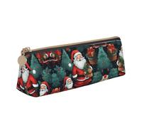 LGHDFYO Bonito estuche triangular para lápices de Navidad, gran capacidad, para hombres y mujeres, artistas, oficina en casa, Blanco, One Size, Moda