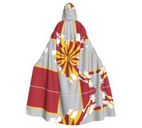 Lghdfyo Capa neutra con capucha para adultos, disfraz de Halloween y Navidad, vampiro, bruja, juego de rol