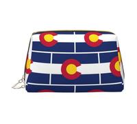 LGHDFYO Colorado State Flag Neceser de viaje, organizador de cosméticos portátil para mujeres, para llevar, Blanco, One Size