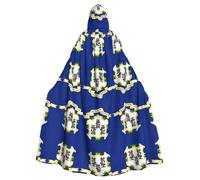 LGHDFYO Connecticut - Capa con capucha unisex con bandera del Estado, disfraz medieval con capucha