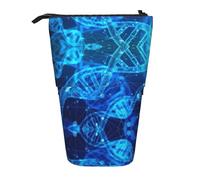 LGHDFYO Dna Chain Photo - Estuche telescópico para mujer y hombre, con cremallera, para oficina, 1 unidad, color negro, talla única, a la moda, Negro , talla única, De moda