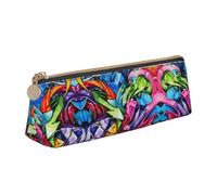 LGHDFYO Estuche triangular con dibujo de graffiti, gran capacidad, para hombres y mujeres, artistas, hogar, oficina, Blanco, talla única, De moda