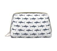 LGHDFYO Fish And Shark - Neceser de viaje, organizador de cosméticos portátil para mujer, Blanco, talla única