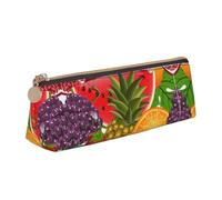 LGHDFYO Fresh Fruits - Estuche triangular para lápices, gran capacidad, para hombres y mujeres, artistas, oficina en casa, Blanco, One Size, Moda