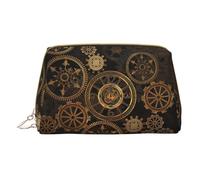 LGHDFYO Gears Clock Bronze Century - Neceser de viaje, organizador de cosméticos portátil para mujer, color blanco, talla única, Blanco, talla única