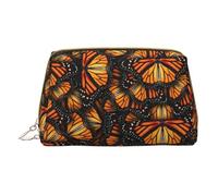 LGHDFYO Heaps Of Orange Monarch Butterflies - Neceser de viaje, organizador de cosméticos portátil para mujer, Blanco, talla única