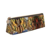 LGHDFYO Italian Street - Estuche triangular para lápices, gran capacidad, para hombres y mujeres, artistas, oficina en casa, Blanco, One Size, Moda