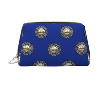 LGHDFYO Neceser de viaje con la bandera del estado de New Hampshire, organizador portátil de cosméticos para mujeres, para llevar, Blanco, One Size