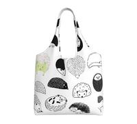 LGHHGY Bolsas de lona con estampado de la bandera de Jamaica - Bolsa grande reutilizable para compras y almacenamiento para mujeres, perfecta para comestibles, viajes, erizo, Talla única