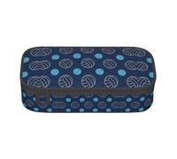 LGHHGY Canada Lynx Print - Estuche organizador de bolígrafos multiusos, bolsa de papelería portátil para escuela, oficina y viajes, Balón de voleibol azul, Talla única, Mochila escolar